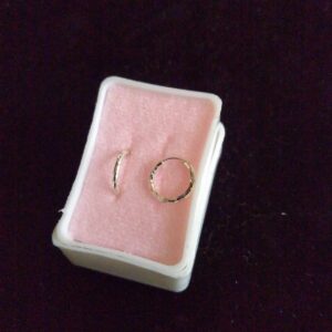 Arracada adiamantada plata .925