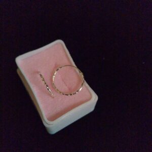 Arracada adiamantada plata .925