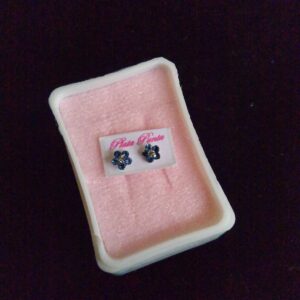 Broquel flor plata .925