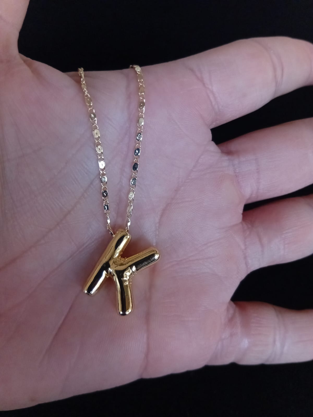 Inicial Chunky oro laminado