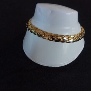 Pulsera gruesa oro laminado