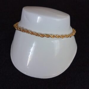Pulsera mediana oro laminado