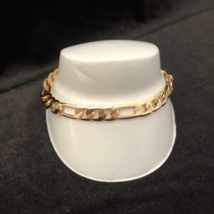 Pulsera gruesa oro laminado