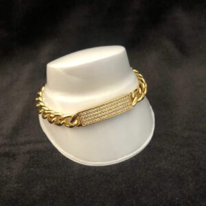 Esclava gruesa oro laminado