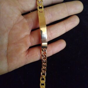 Esclava gruesa oro laminado rosado