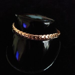 Pulsera gruesa oro laminado