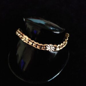 Pulsera gruesa oro laminado