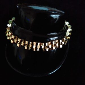 Pulsera gruesa oro laminado
