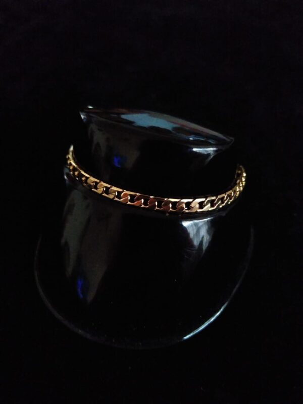 Pulsera mediana oro laminado
