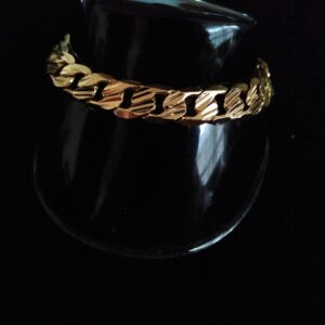 Pulsera gruesa oro laminado
