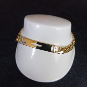 Esclava gruesa oro laminado