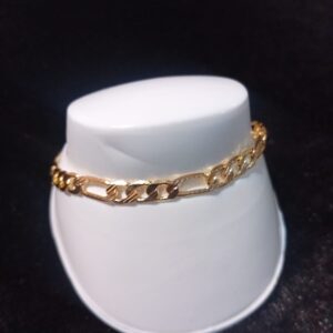 Pulsera mediana torsal oro laminado