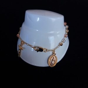 Pulsera denario oro laminado