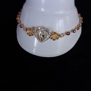 Pulsera denario oro laminado