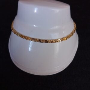 Pulsera delgada oro laminado