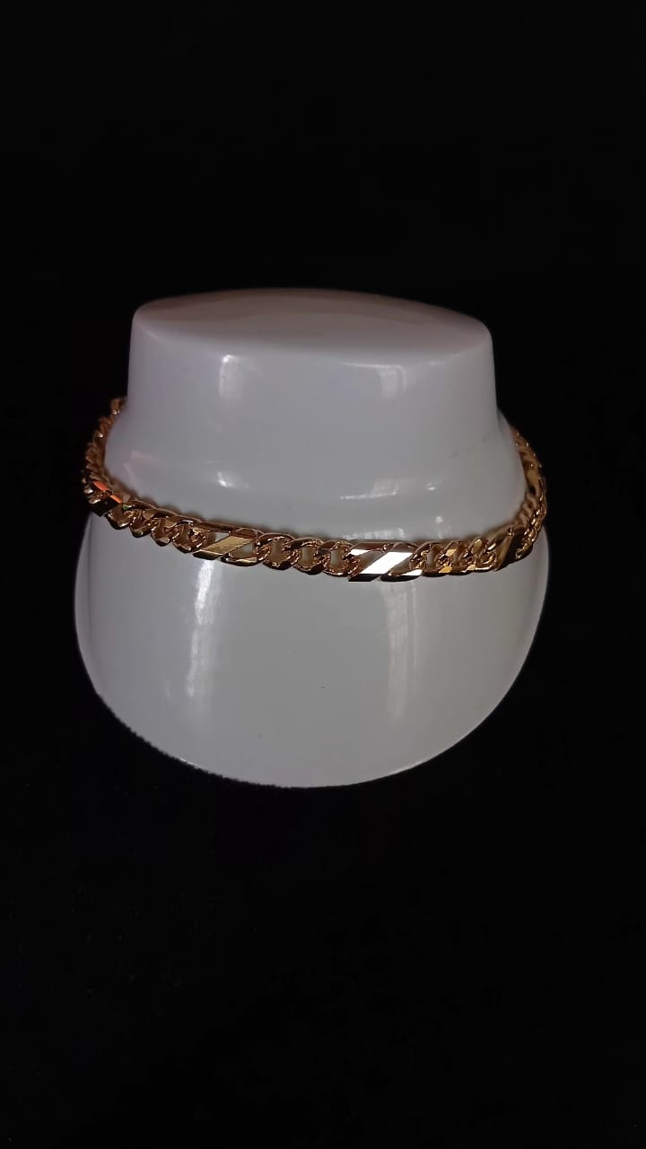 Pulsera mediana oro laminado