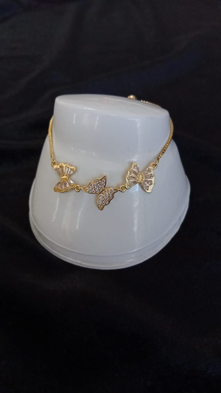 Pulsera ajustable oro laminado