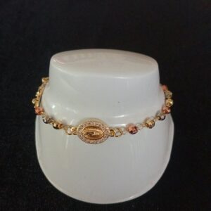Pulsera denario oro laminado