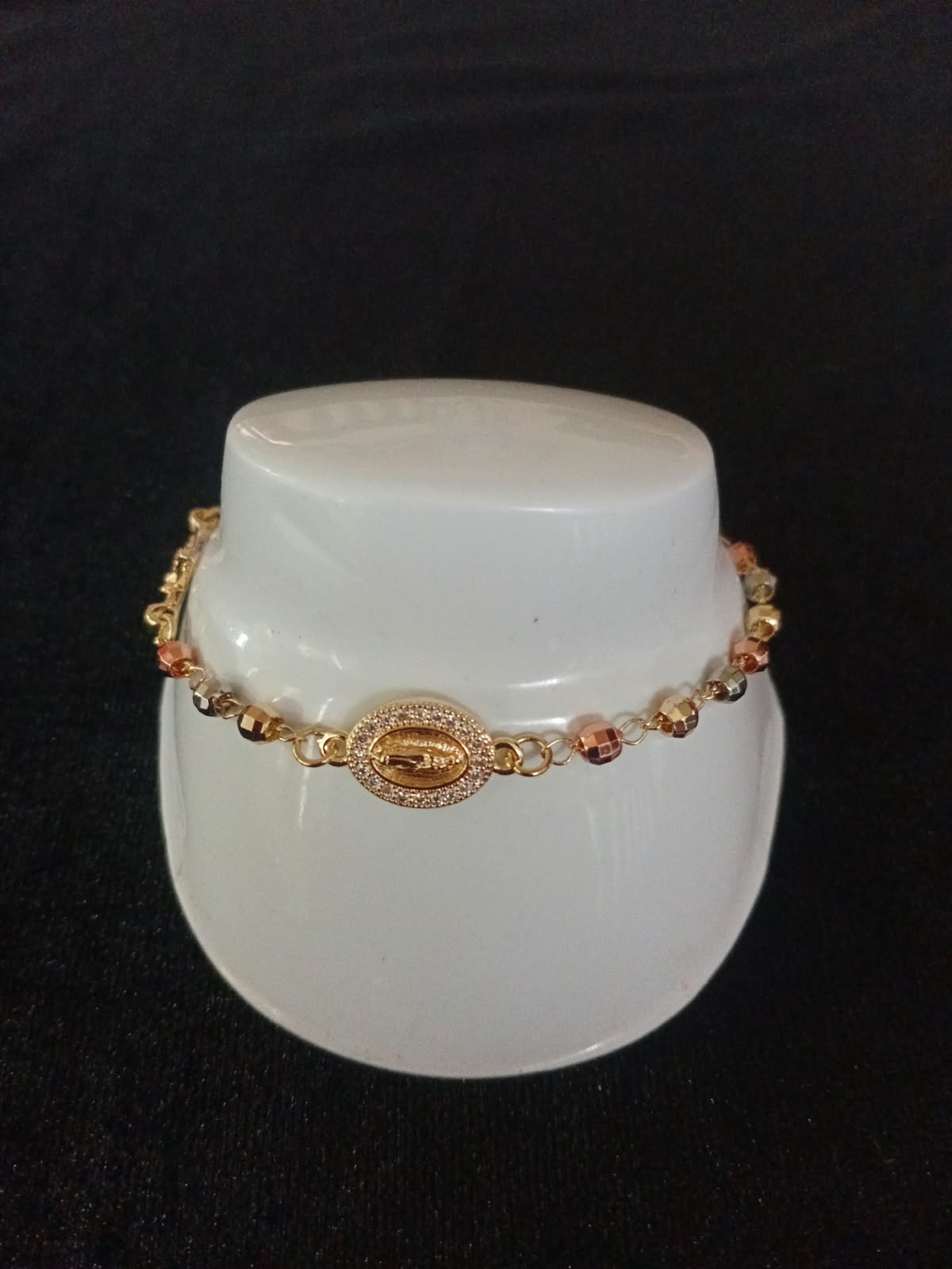Pulsera denario oro laminado