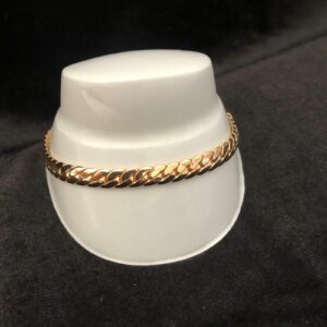 Pulsera gruesa oro laminado