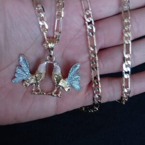 Dije gallo grande oro laminado