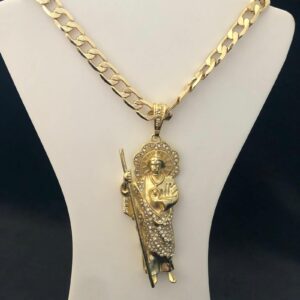 Dije San Juditas grande oro laminado