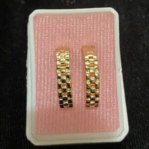 Arracada huggies oro laminado