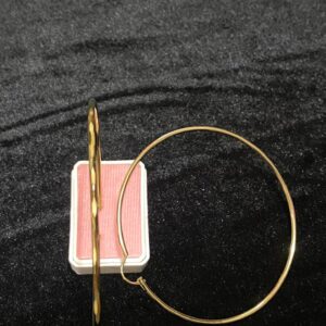 Arracada facetada oro laminado