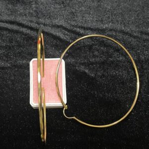 Arracada facetada oro laminado