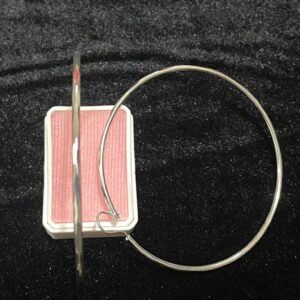 Arracada facetada oro laminado