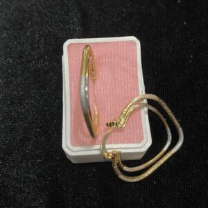 Arracada gruesa oro laminado