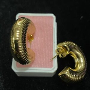 Arete chunky oro laminado