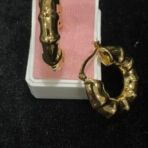 Arete chunky oro laminado