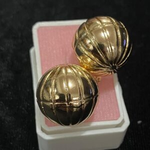 Arete chunky oro laminado