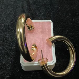 Arete chunky oro laminado