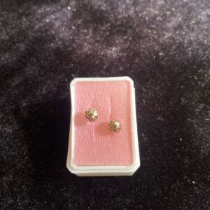 Arete poste mariposa oro laminado