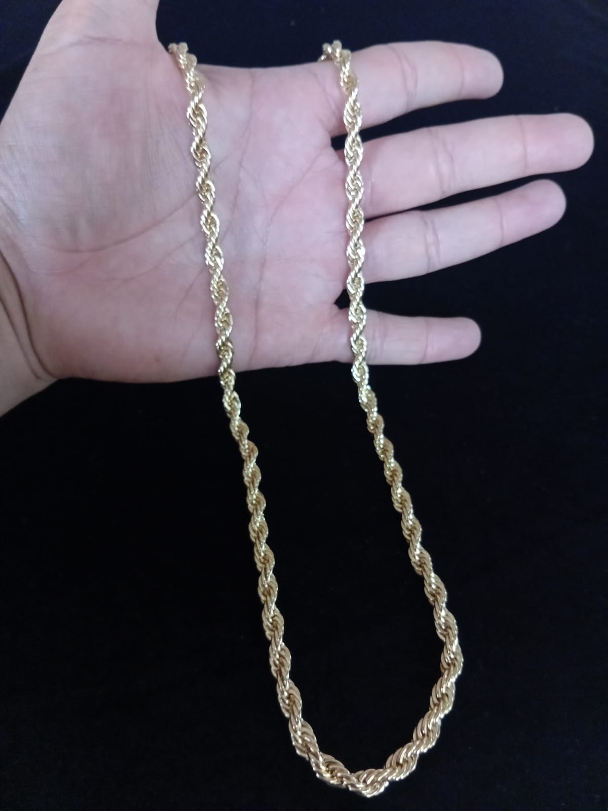 Cadena gruesa oro laminado