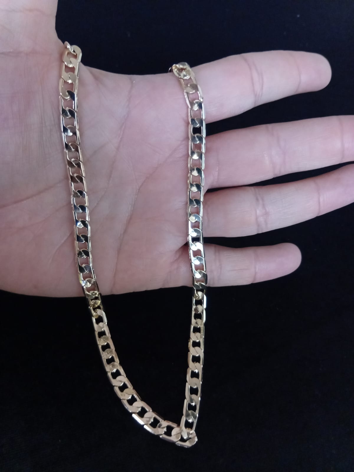 Cadena gruesa oro laminado