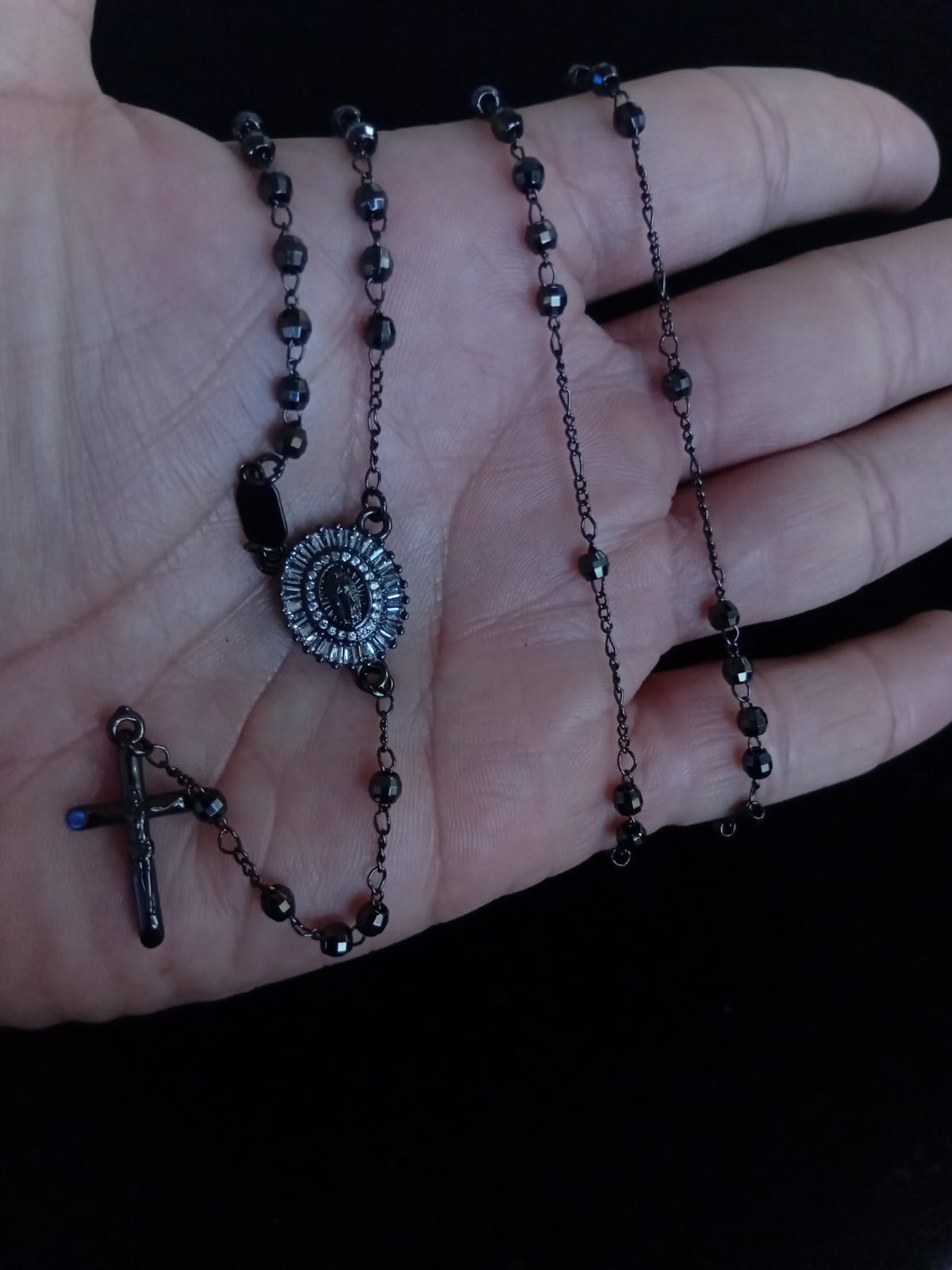 Rosario oro laminado