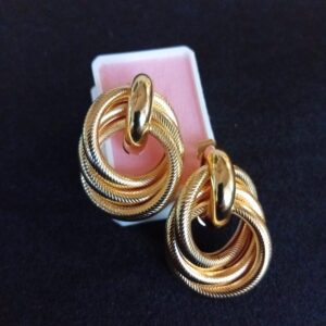 Arete chunky oro laminado