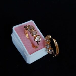 Arracada zirconia oro laminado