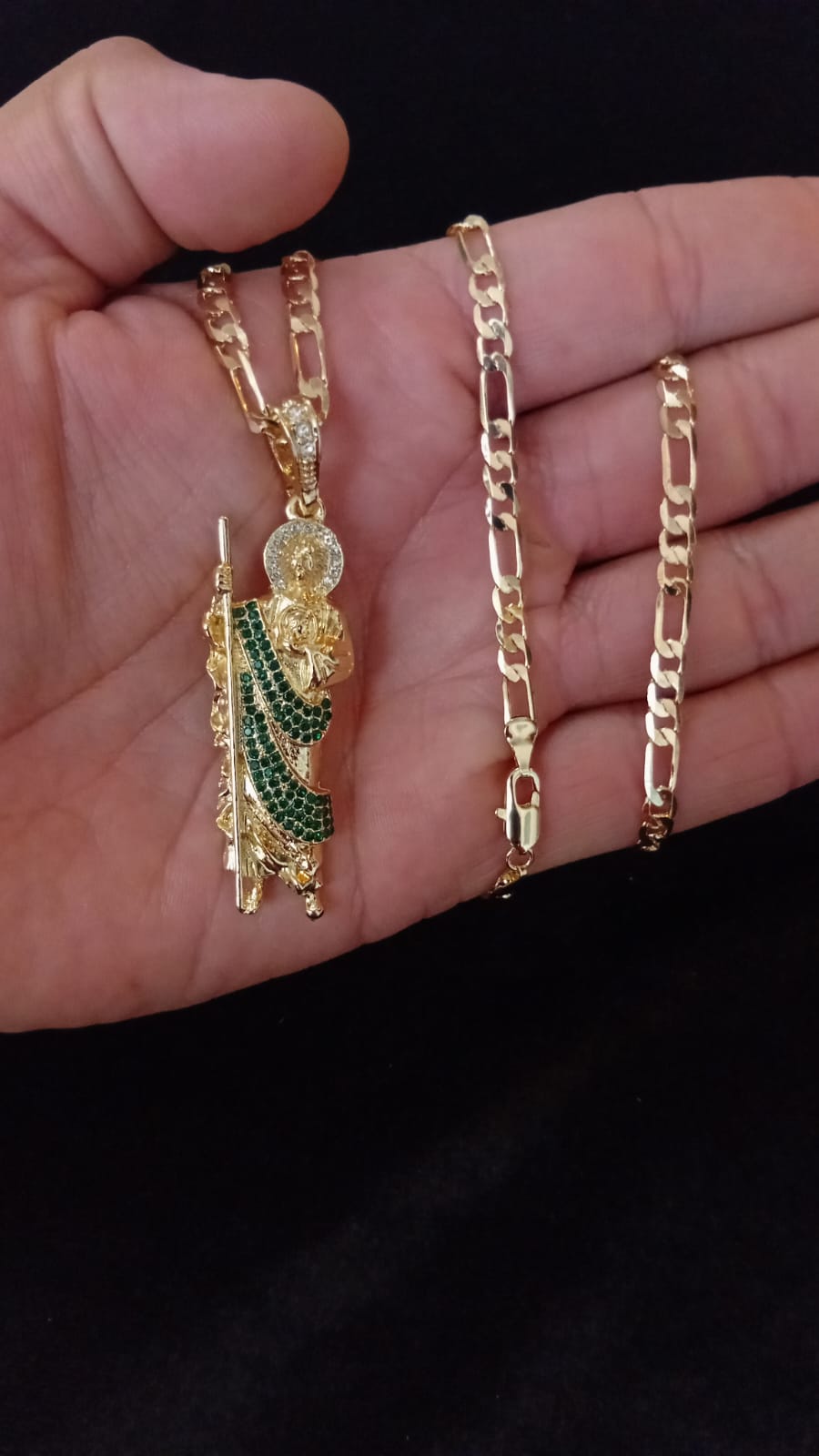 Dije San Juditas grande oro laminado