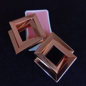 Arete chunky oro laminado