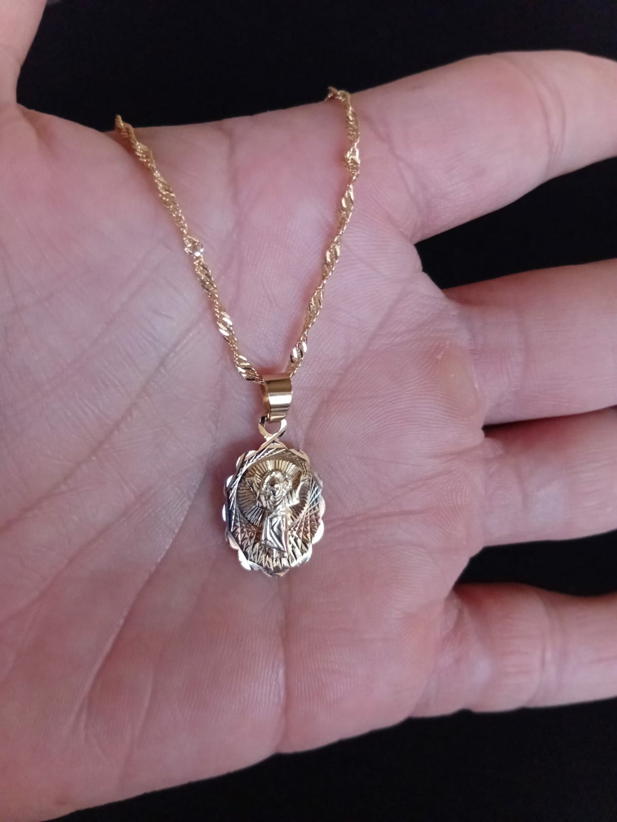 Medalla oro laminado florentino