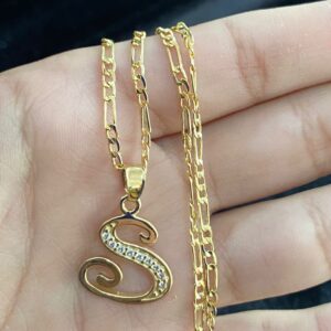 Inicial cursiva oro laminado