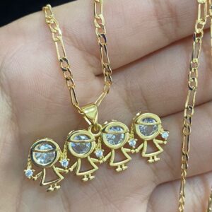 Dije niñ@s oro laminado