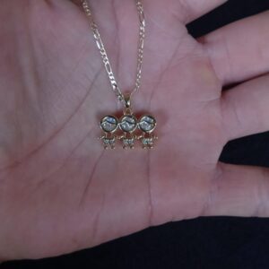 Dije niñ@s oro laminado