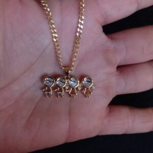 Dije niñ@s oro laminado
