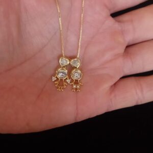 Dije niñ@s oro laminado