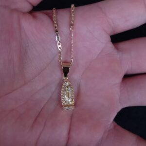 Medallas zirconia oro laminado